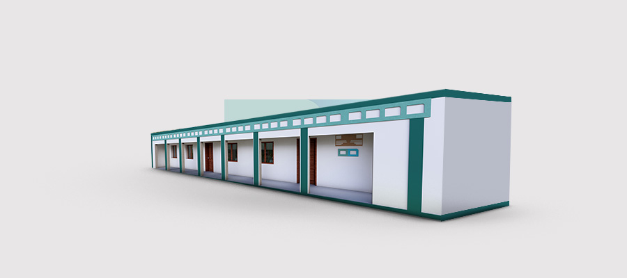 مدرسة 10 فصل (450 متر مربع)